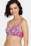 Zivame Pixel Play Padded Wired 3/4Th Coverage Beach Top - Vivid Viola — thumbnail 3